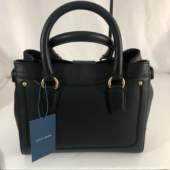 Cole Haan Black Leather Handbag NWT - Picture 2 of 6